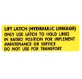 CTJ5293 - Lift and latch decal