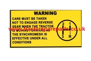 CTJ8314 - Decal - synchro warning