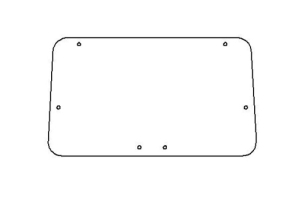 NTH168 - Rear window screen glass