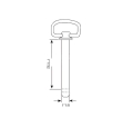 S.412 - Hitch Pin 1.1/8inch x 7.7/32inch