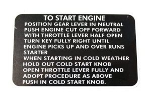 ATJ3971 - To start engine
