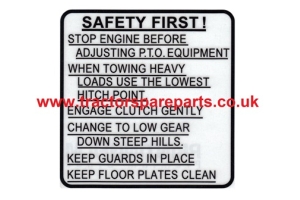 ATJ8275 - Decal (safety first)