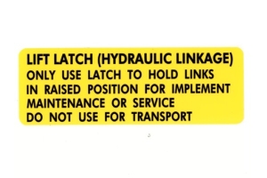 CTJ5293 - Lift and latch decal