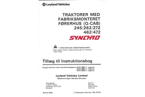 Leyland Q Cab 245/262/272/462/462 Synchro Supplement Danish