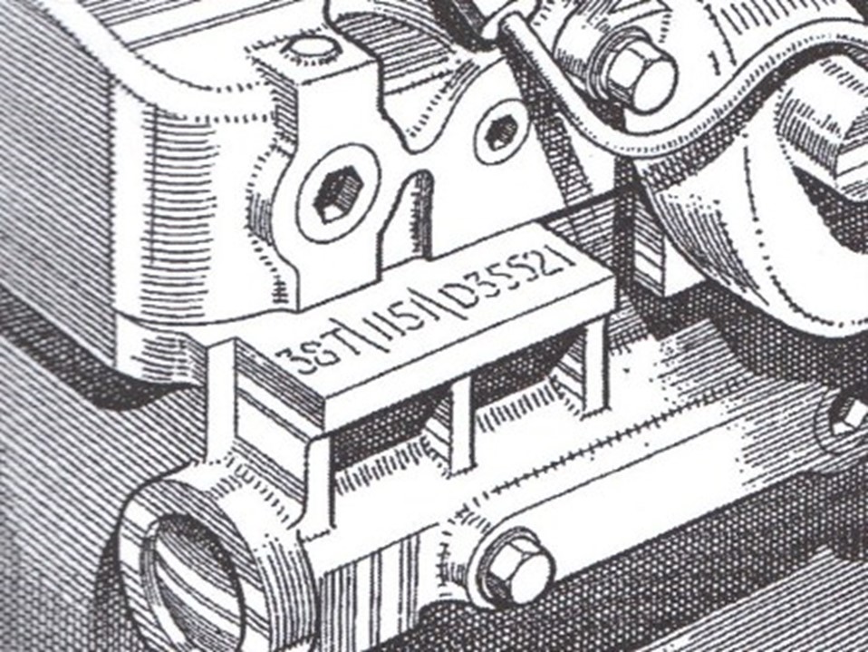 Drawing of engine serial number 2