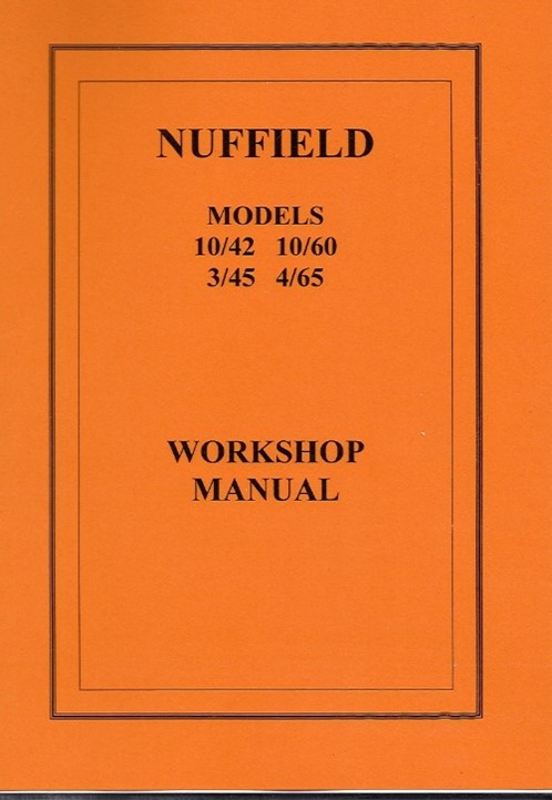 Nuffield Models 10/42, 10/60, 3/45, 4/65 Cover