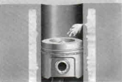 When engine liner cavitation gets so bad it can break through to the inside of the liner, causing porous liners, and allowing the cooling fluid to mix with the oil in the engine. 