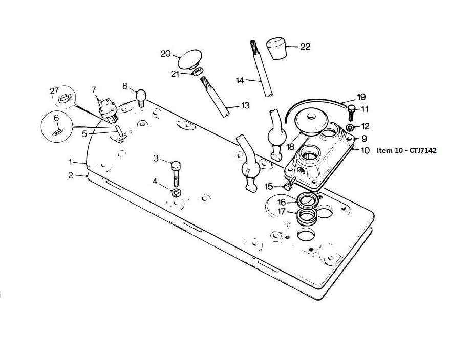 CTJ7142 Gasket housing to gearbox cover Tractor Spare Parts