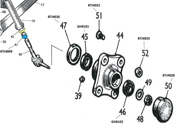 Machine Inner Wheel Hub GHB101 - Inner wheel bearing | Tractor Spare Parts